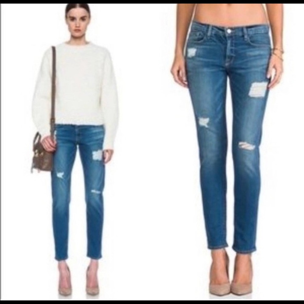 Frame le garçon distressed jeans